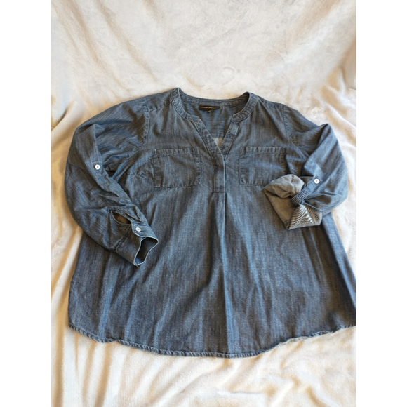 Lane Bryant Tops - Lane Bryant Chambray Shirt